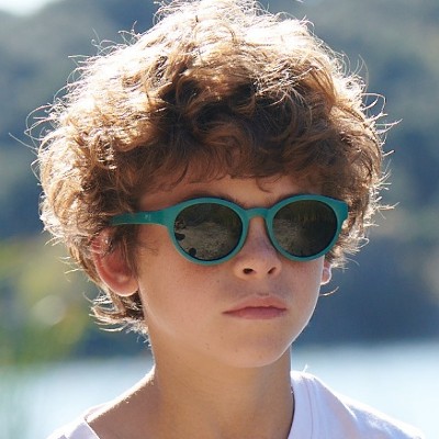 little boy wearing nano vista sunglasses
