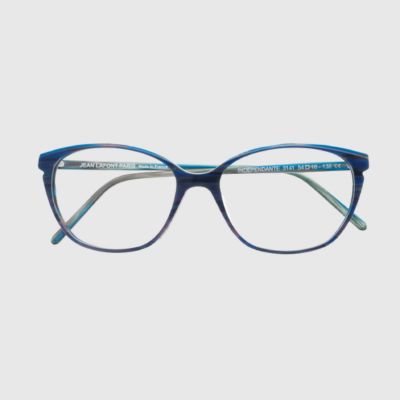 pair of ocean blue lafont eyeglasses