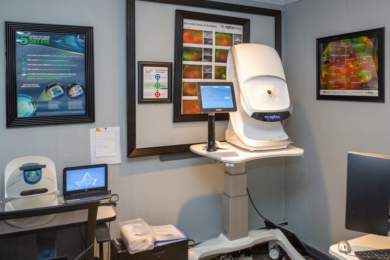 Dr Ronald Cauchard advanced eye exam equipment