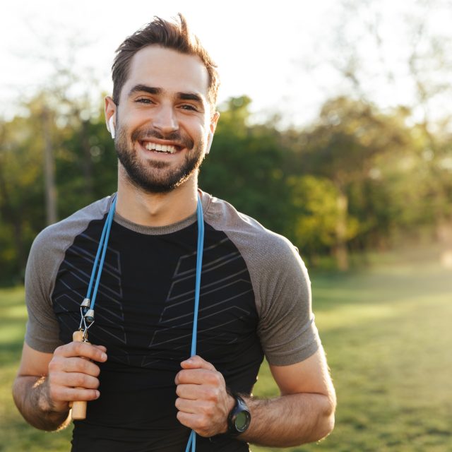 Sports Vision Image of athletic Man smiling