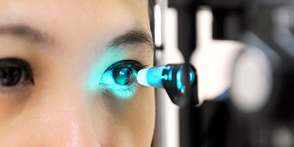 Tonometry is a left eye test that can detect changes in eye pressure