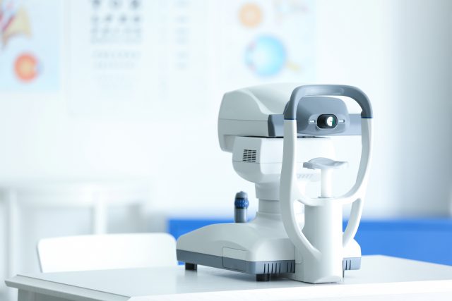 Fundus camera in medical office