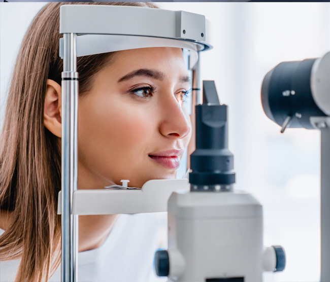 Eye Exam Woman Modern Technology