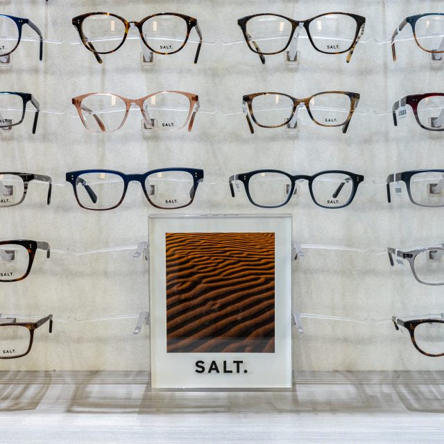 Salt brand eyewear display