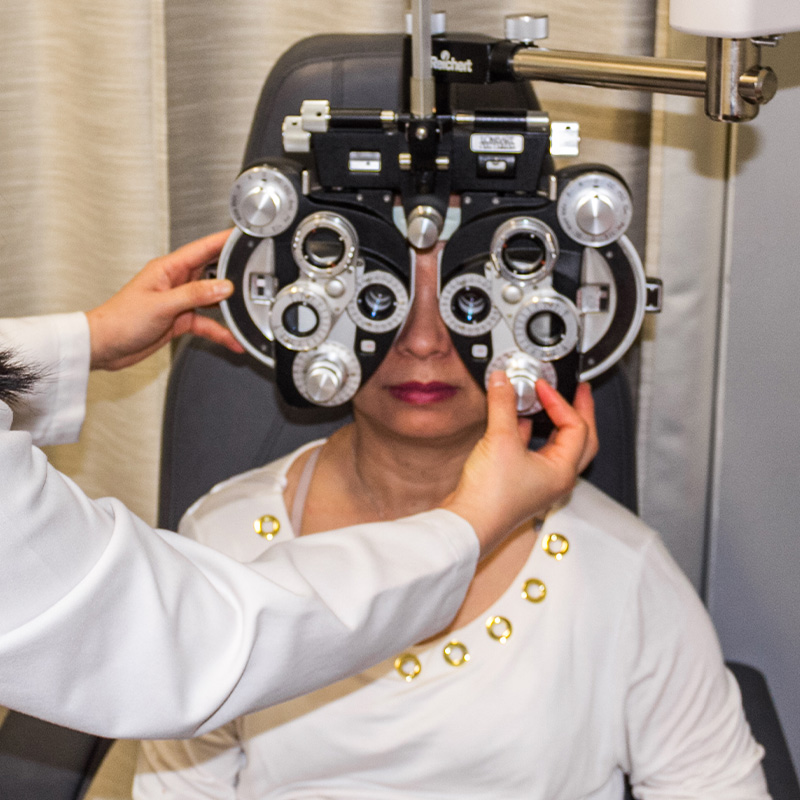 Female Eye Exam