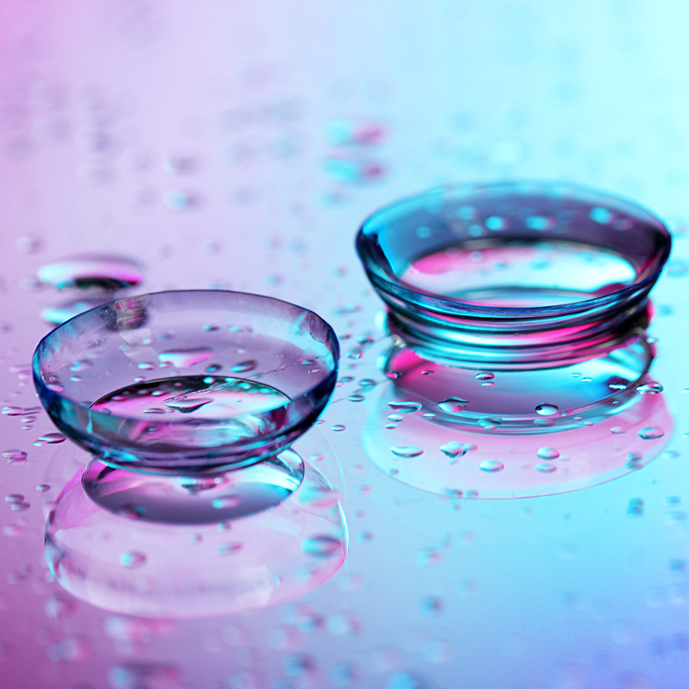 Contact Lenses Close Up Neon