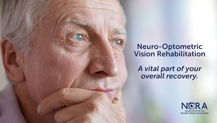 Slide that says Neuro-Optometric Vision Rehabilitation - A Vital Part of your overall recovery 