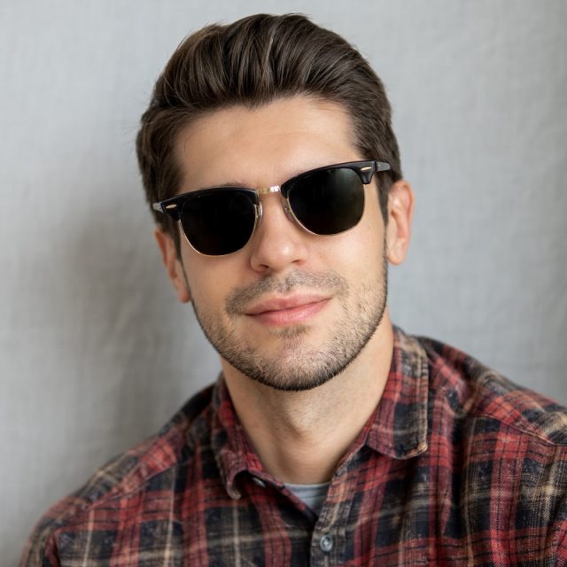 stylish young man in sunglasses 640x640