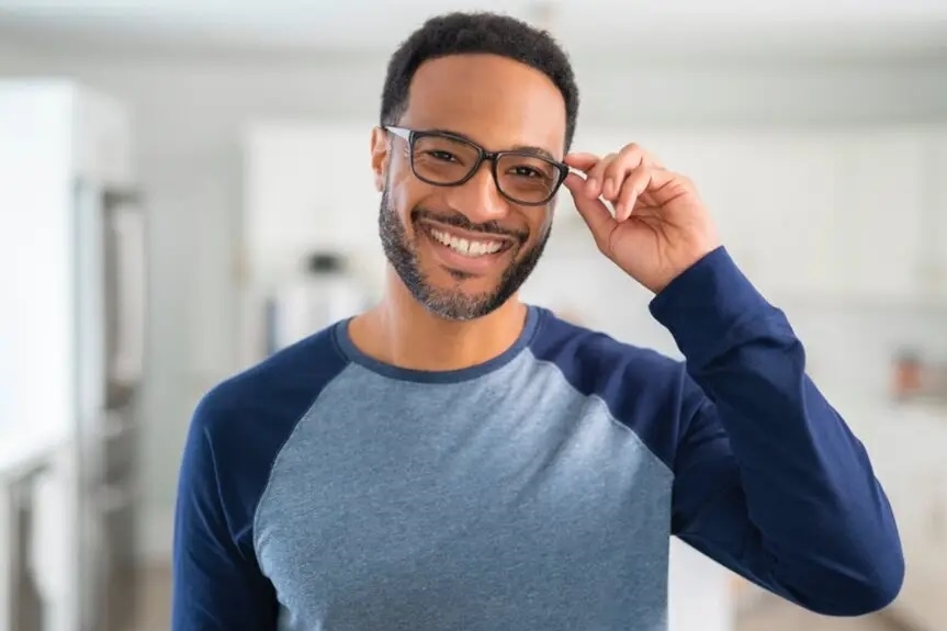 happy man wearing neurolens eyeglasses thumbnail