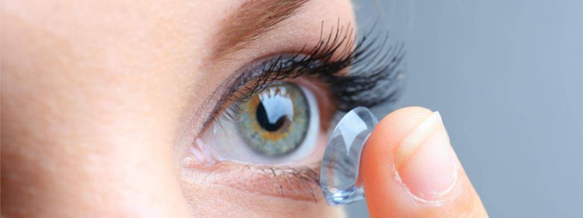 woman putting contact lenses in Berryessa, CA 