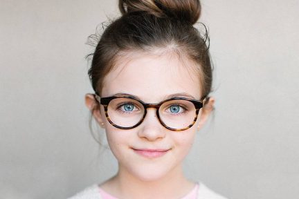 girl wearing eyeglasses in Lacona, NH