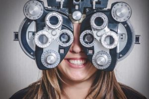 woman having eye exam - Oak Brook, IL