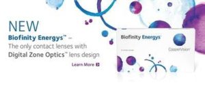 Biofinity Energys contact lens