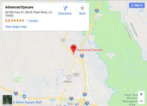map of Advanced Eyecare - Pearl River, click to open