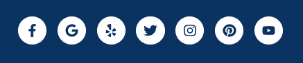 footer social icons