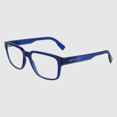 pair of blue lacoste eyeglasses