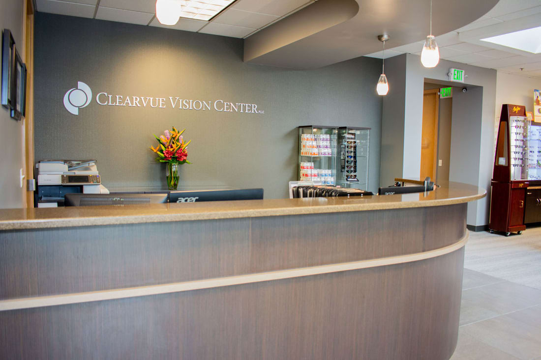 Front desk of our eye care clinic