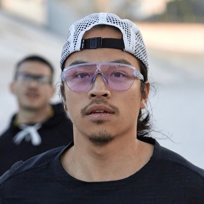 man wearing oakley sports eyeglasses