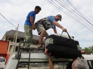 Unpacking Van in Peru, Optometrists, Eye Care