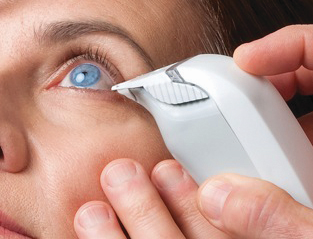Easy painless TearLab Dry Eye test performed in our Greensburg office
